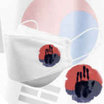 인쇄마스크 대한민국 태극기 마스크 25매 모델명 dk_29 KF94 커스텀 3D입체형