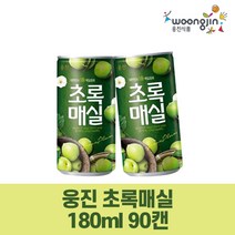 웅진 초록매실 180mlx90캔 매실주스(서울 강남구 배 송 불 가), 180ml