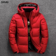 DFMEI 남자파카 남자 패딩 오리털 파카 트랜스 시즌 패딩 겨울 파카 블랙