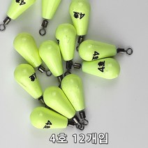피싱데이 물방울 야광봉돌 쭈꾸미, 1개