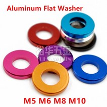 10pcs m5 m6 m8 m10 알루미늄 플랫 와셔 rc 모델 부품 알루미늄 카운터 싱크 가스켓 와셔 meson, m8x16x2, 자주색