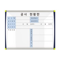 공사 현황판 도안 칠판 안내 게시판 보드 60x48 7번, 탄산그린칠판