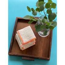 [미앤드] 무형광 소창행주 3겹 제로웨이스트, 네온옐로