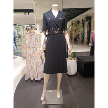 지고트(JIGOTT) JN5E0OP13 더블 버튼 벨티드 원피스