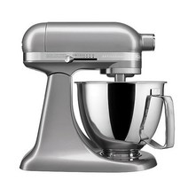 키친에이드 아티잔 미니 플러스 플렉스 에지 비터 틸트 헤드 스탠드 믹서, Contour Silver_Stand Mixer
