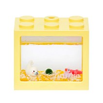 미니가든 블럭수조 마리모 DIY 세트 마리모포함 블럭어항 마리모키우기세트, 2. 물개와 해변 산책, 3. 마리모L(25~32mm), 2. 자갈 200g