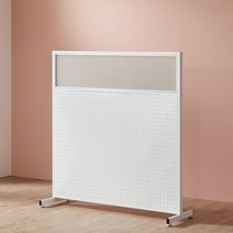 [엘린까사] 미들 철재/철제 파티션 3color (1200X1200), 망입_블랙