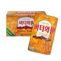 크라운 E43-버터와플135g 6입, 6개