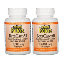 1+1 네추럴팩터스 베타케어올 15000mcg 90정 비타민A 루테인 지아잔틴 알파카로틴