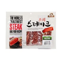 사료거부 강아지 입맛회복 간식 오리 져키 2개 강아지간식