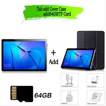 10.1 인치 4G 네트워크 전화 통화 태블릿 안드로이드 9.0 옥타코어 IPS 1280 × 800 2GB RAM32GB ROM SC986, 03 분홍색, 04 Tab card cover_03 분홍색, 1개