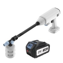 21V 4.0mAh 고압 광택 무선 세차 야토 청소 셀프 출장 충전 휴대용 세차기, 충전 고압세차기 4.0mAh 세트