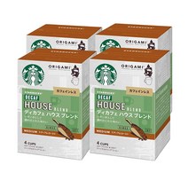Starbucks Origami 일본 스타바 스타벅스 오리가미 드립백 디카페인 하우스 블렌드 4개입 4팩