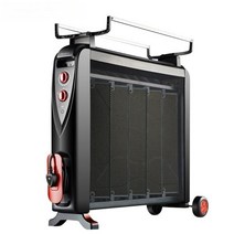 히터 컨벡터 전기 방열기 라디에이터 온풍기 난방기 컨벡션, 블랙 2500W