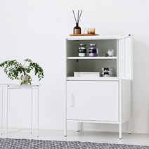 철제 캐비넷 원룸 사무실 좁은공간 수납장 군대 군용 관물대 스터디카페 개인사물함 이케아, 블랙