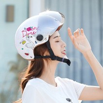 YEMA 여름 남성 여성 하프 할리 사계절 헬멧, J
