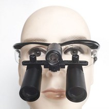 고급 루페 루빼 조명 휴대용 돋보기 확대경 헤드 루뻬, Black, 6x, 360-460mm