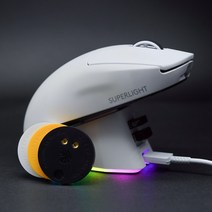 해외 직배송 세트구성 유니파드 superlight 마우스 지슈라 호환 무선 충전독 GPW GPX G403 G502 G703 G903 HERO 검수 출고, T.모듈(옐로우) 단품