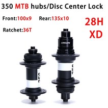 자전거허브 스탠드 DT SWISS 350SL MTB 클래식 풀 휠 32H 28H 중앙 잠금 디스크 전면 후면 141*10 36T 래칫, 13.100x9 135x10 XD 28H - 센터 잠금