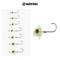 워터맨 라이트 지그 트리오 역지그헤드 볼락 풀치 야광 바늘, 3.0g