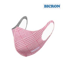 비크론 은나노 항균 도전사 3D 면마스크- 레드패턴