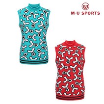 엠유스포츠 [엠유스포츠] 여성 자카드 니트 베스트 (MU20522VN02)