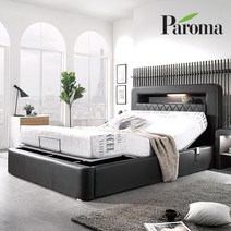파로마 브릭스 LED 모션베드 침대 + 150T 매트리스, 초코브라운