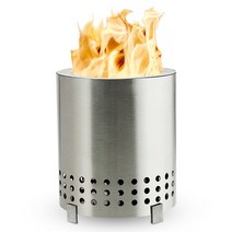 벽난로 탁상용 화덕 미니 휴대용 가스 히터 스토브 스탠드 포함 스테인레스 스틸 캠핑 스토브, [03]