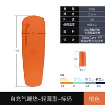 씨투써밋 비박 캠핑 백패킹 등산 캠프 자충 에어 경량 매트 매트리스 SI RT RG WD LG, AB.경박형-빅사이즈(R값 2.6)