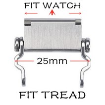수공구 세트 (에서 선박 us) Leatherman 트레드 어댑터에 대 한 모든 크기 시계 링크 버클 G-SHOCK Garmin, 02 Silver-25mm_03 20mm