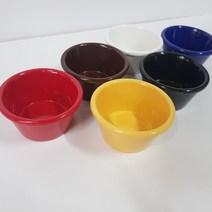 풍년주방 멜라민 버터볼 소스볼그릇 대.중.소 6color, 1개, S-550(소)_적색