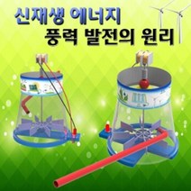 MDG9805 풍력 신재생에너지 발전의 원리 (1인용) 과학교구/풍력발전기만들기/발전기만들기/학습교구