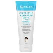 MooGoo Clear Zinc Sunscreen 무구 클리어 징크 선크림 SPF 40 200g