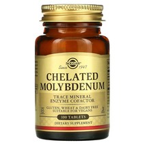 솔가 Solgar Chelated Molybdenum 킬레이트 몰리브덴 100정, 1팩