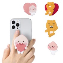 S2B 카카오프렌즈 정품 리틀 Big 하트쿠션 아크릴 에폭 폰톡 스탠딩 핑거 그립톡 거치대, LF-스몰쿠션 리틀어피치