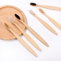 제로웨이스트 대나무 칫솔 생분해 미세모 각인, 2.대나무칫솔-화이트