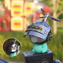 회전 프로펠러 헬멧 풍선부는 공룡 인형 자전거 핸들바 장식 악세사리 용품 오토바이 자동차 유모차 스쿠터, A 실버 sc612