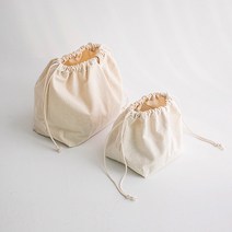 [울클럽]바닥형 광목 파우치 (면 파우치), L사이즈, 1개
