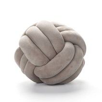 북유럽 매듭 꼬임 쇼파 등허리 쿠션 새틴 인테리어쿠션 집들이선물, 28cm, 브라운