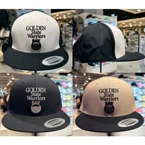 NBA [NBA] 남녀공용 GSW 팀자수+메탈 스냅백 HYFLAT_H CAP_HF175 (N235AP632P)