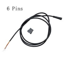 전동킥보드 계기판 속도계 전기 스쿠터 액세서리 대시 보드 컨트롤러 턴 디스플레이 스로틀 속도조절기, 6핀 게이지 와이어