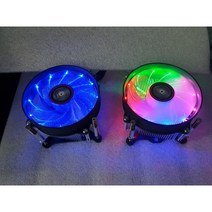 CPU쿨러 LED 쿨러 인텔 4PIN 3PIN RGV 무지개색상 나사고정식 AUTO, YC-700LED RGV무지개3PIN