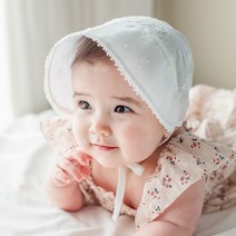 [해피프린스]헬라 레이스 아기 보넷