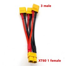 XT90단자 xt90케이블T플러그 XT60 TRX 병렬 배터리 커넥터 남성/여성 케이블 듀얼 확장 Y 분배기 RC 2/3Wa, 14 CR-637F