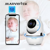 가정용cctv 문앞 현관 업소용 1080p 무선 ip 카메라 wifi 지능형 자동 추적, 720p 블랙 카메라, 나는 플러그