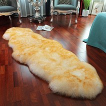 천연 양털 메리노 러그 70X130cm 호주 양모 소파 매트 카페트 침실 거실