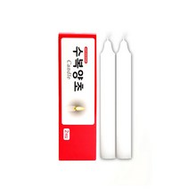 수복양초 파라핀 무향 일반양초 생활양초 원기둥 양초캔들 2개입, 6개