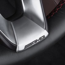벤츠 C E GLC 클래스 핸들 AMG 엠블럼 뱃지 몰딩, A TYPE (D컷타입)