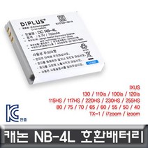캐논 익서스 230HS/220HS/117HS 전용 호환배터리, 바디챔버 본상품선택
