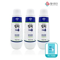 부채표 동화약품 잇치 가글 생약성분 잇몸 건강 가글액 치은염 충치 예방 무알콜 입냄새 구취 제거 프라그제거, 가글 750ml 3개+헬시링크마스크1팩